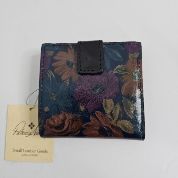 NEW PATRICIA NASH Astra Bifold Wallet PERUVIAN PAINTING FLORAL RFID Leather Coin - Picture 3 of 8